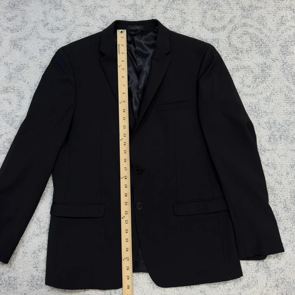 Calvin‎ Klein Blazer Sport Coat Black 2 Button Single Breasted Men's 42R